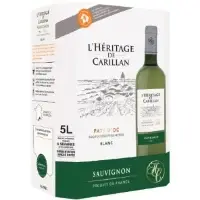 Vin Blanc I G P Pays D Oc Sauvignon Heritage De Carillan