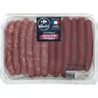 Assortiment de Saucisses : Chipolatas et Merguez CARREFOUR LE MARCHE