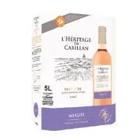 Vin Rose Languedoc Roussillon Igp Pays D Oc Merlot L Heritage De Carillan Merlot