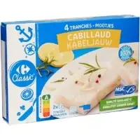 Cabillaud En Tranches Carrefour Classic