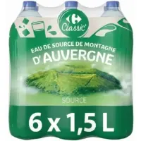 Eau De Source Plate Carrefour Classic