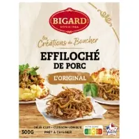 Effiloches Au Porc Cuit Nature Bigard
