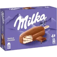 Glaces Bâtonnets Vanille Chocolat MILKA