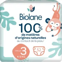 Couches Bebe Taille 3 4 9kg Naturelles Biolane