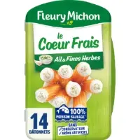 Bâtonnets de Surimi le Coeur Frais fromage ail et fines herbes FLEURY MICHON