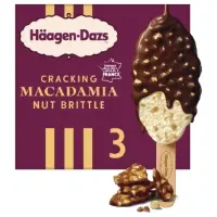Glaces Batonnets Vanille Macadamia Caramelisees Et Chocolat Haagen Dazs