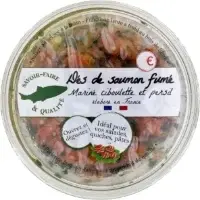 Des De Saumon Fume Marine Ciboulette Persil