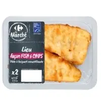 Lieu Pane Facon Fish Chips Msc Carrefour Le Marche