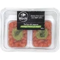 Tartare De Saumon Asperges Vertes Et Capres Carrefour Le Marche