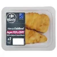 Filet De Cabillaud Pane Facon Fish Chips Carrefour Le Marche