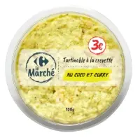 Tartinable A La Crevettes Au Coco Et Curry Carrefour Le Marche