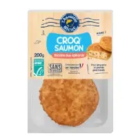 Croq Saumon Aux Epinards Assiette Bleue