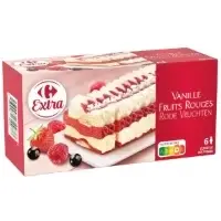 Buche Glacee Vanille Et Fruits Rouges Carrefour Extra