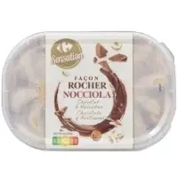 Glace En Bac Chocolat Noisettes Facon Rocher Carrefour Sensation