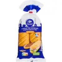 Baguettes Viennoises Carrefour Classic