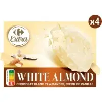 Glaces Batonnets Vanille Amandes Et Chocolat Blanc Carrefour Extra