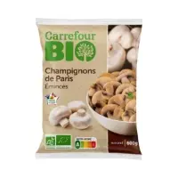 Champignons De Paris Eminces Surgeles Issus De L Agriculture Biologique Carrefour Bio