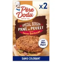 Pane De Poulet Special Burger Panure Saveur Barbecue 100 Filet Pere Dodu