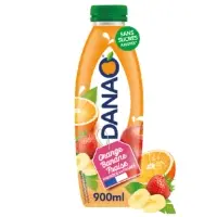 Boisson Lactee Orange Banane Fraise Sans Sucres Ajoutes Danao