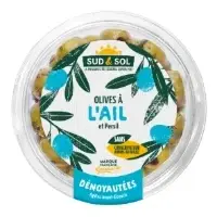 Olives Vertes Ail Et Persil Denoyautees Sud Sol