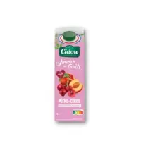Jus De Fruits Peche Cerise Sans Sucres Ajoutes Cidou