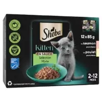 Patee Pour Chat Junior En Sauce Saumon Poulet Sheba