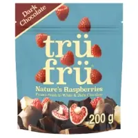 Framboises Enrobees Chocolat Blanc Et Noir Tru Fru
