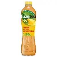 Boisson The Noir Glace Saveur Citron Et Citronnelle Fuze Tea