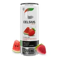 Boisson Energisante Sparkling Fraise Pasteque Zero Sucre Celsius