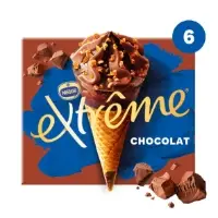Glaces Cônes Chocolat Pépites de Nougatine EXTREME