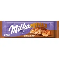 Tablette De Chocolat Lait Mmmax Cacahuetes Caramel Milka