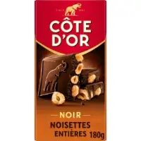 Tablette De Chocolat Noir Noisettes Entieres Cote D Or