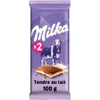 Tablette De Chocolat Lait Tendre Au Lait Milka