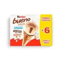 Glaces Cones Chocolat Blanc Noisettes Kinder Bueno