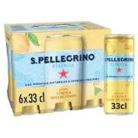 Eau Gazeuse Aromatisee Citron Zeste De Citron San Pellegrino Essenza