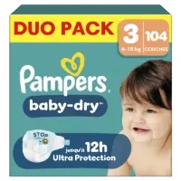 Couches Baby Dry Pants 6 10kg Taille 3 Pampers