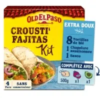 Kit Crousti Fajitas Extra Doux Old El Paso