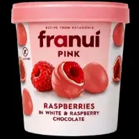 Framboises Enrobees Chocolat Blanc Et Framboise Franui