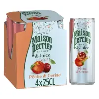 Eau Gazeuse Aromatisee Peche Cerise Maison Perrier