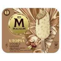 Glaces Batonnets Noisettes Amandes Pistaches Et Chocolat Blanc Utopia Magnum