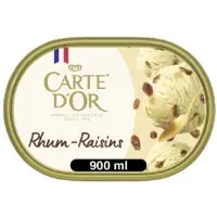 Glace En Bac Rhum Raisins Carte D Or