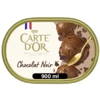 Glace En Bac Chocolat Noir Carte D Or