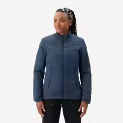 Doudoune de trek synthétique femme, MT50 5°C bleu