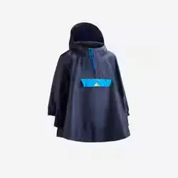 Poncho imperméable de randonnée - MH100 KID bleu marine - enfant 2-6 ans