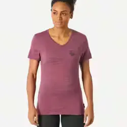 T-shirt manches courtes en laine mérinos femme, Merino Fresh violet