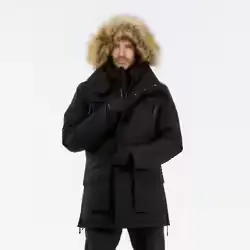 Parka de randonnée -20°C imperméable homme, NH900 noir
