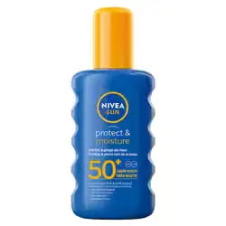 Spray solaire NIVEA SUN Protect &amp; Moisture FPS 50+ 200 ML