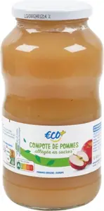 Bocal allégé en sucres pomme - 720 g - ECO +