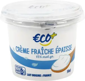 Crème fraîche 15% Mat. Gr. - 50 cl - ECO +