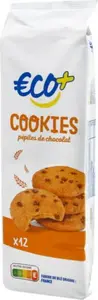 Cookies nature et pépites de chocolat - 200 g - ECO +